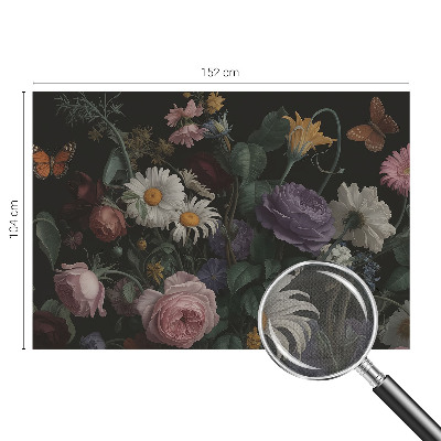 Fototapet barn med blommigt mönster i elegant design