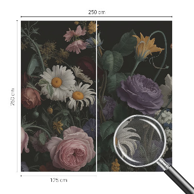 Fototapet barn med blommigt mönster i elegant design