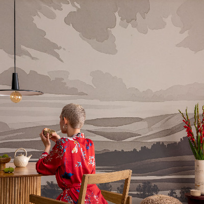 Fototapet för barn Ett fridfullt landskap