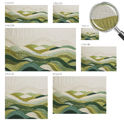 Självhäftande fototapet Fabric Hills