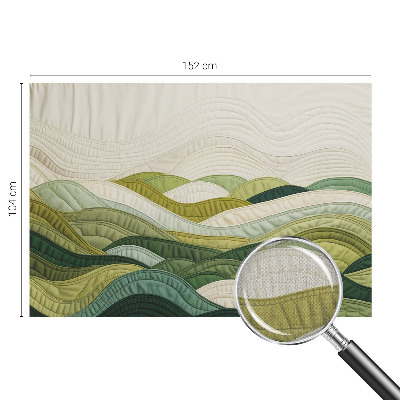 Självhäftande fototapet Fabric Hills