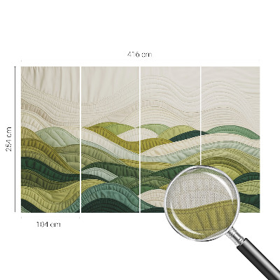 Självhäftande fototapet Fabric Hills