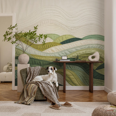 Självhäftande fototapet Fabric Hills