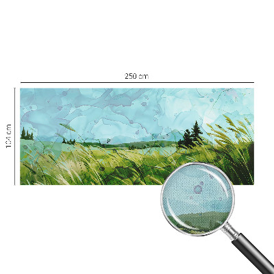 Peel and stick fototapet med motiv av gröna landskap