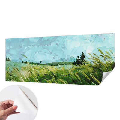 Peel and stick fototapet Gröna landskap