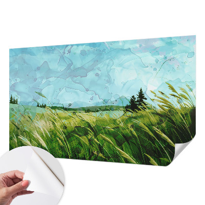 Peel and stick fototapet Gröna landskap