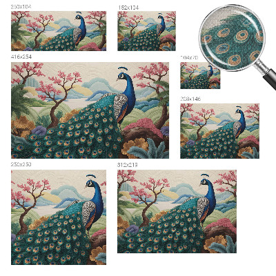 3D fototapet Exotisk skönhet