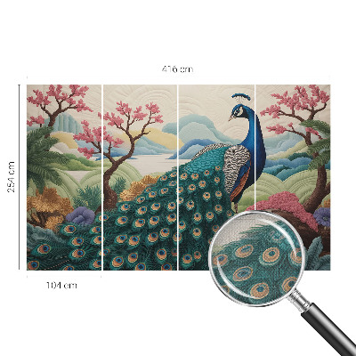 3D fototapet Exotisk skönhet