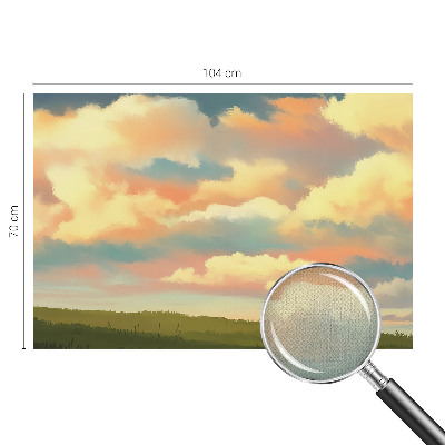 Fototapet för barn med himmel och moln
