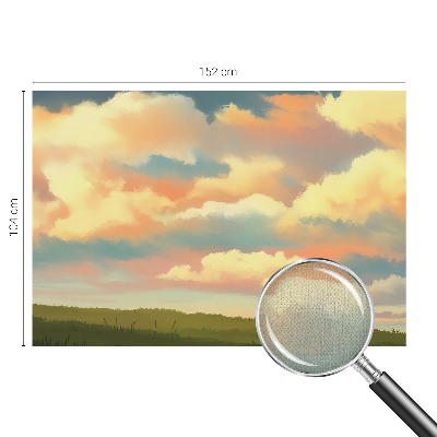 Fototapet för barn med himmel och moln