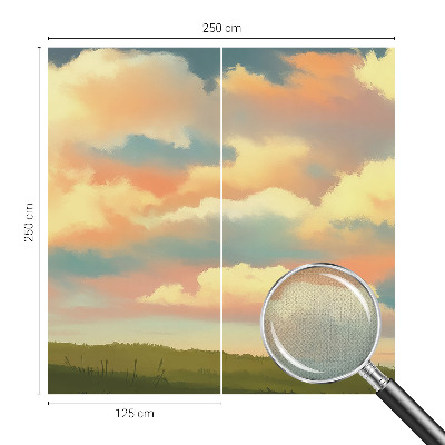 Fototapet för barn med himmel och moln