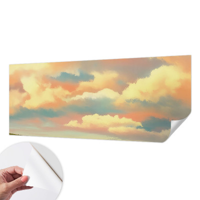Fototapet för barn med himmel och moln
