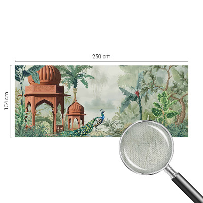 Självhäftande fototapet Påfågelträdgårdar