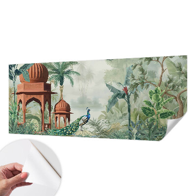 Självhäftande fototapet Påfågelträdgårdar