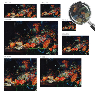 3D fototapet med motiv föreställande ett fruktigt överflöd