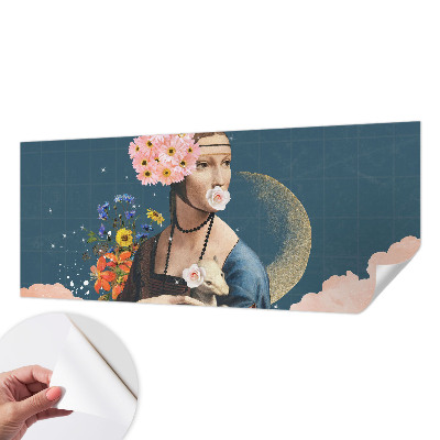 Fototapet för barn i blommigt mönster med elegant design