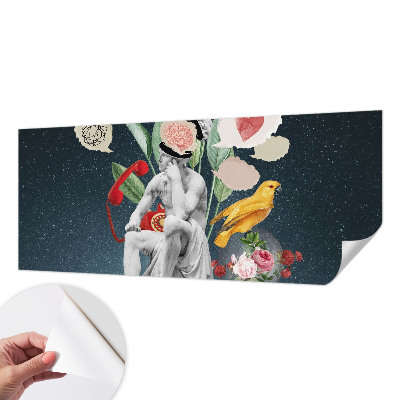 Självhäftande fototapet med surrealistisk konst