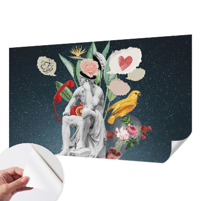 Självhäftande fototapet med surrealistisk konst