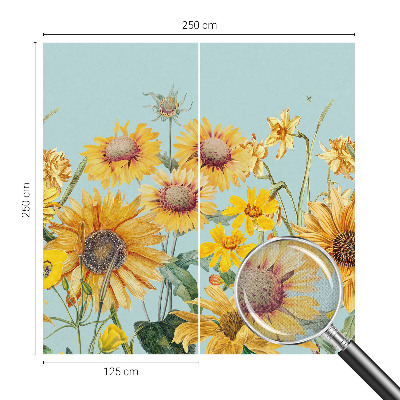 Självhäftande fotovägg med motiv av en sommarträdgård