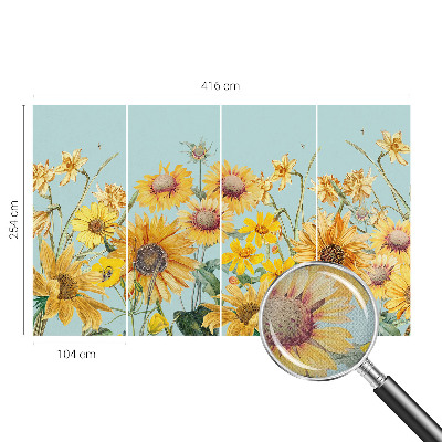 Självhäftande fotovägg Sommarträdgård