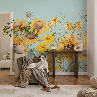 Självhäftande fotovägg Sommarträdgård