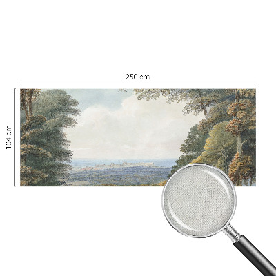 3D fototapet med motiv av skogsmark