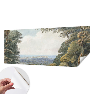 3D fototapet med motiv av skogsmark