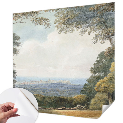 3D fototapet med motiv av skogsmark