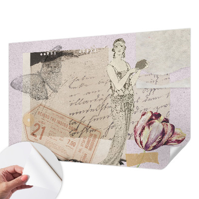 Fototapet barn Nostalgisk collage