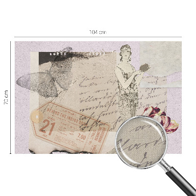 Fototapet barn Nostalgisk collage