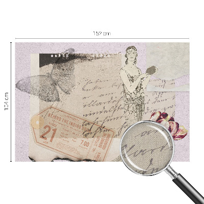 Fototapet barn Nostalgisk collage