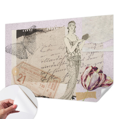 Fototapet barn Nostalgisk collage