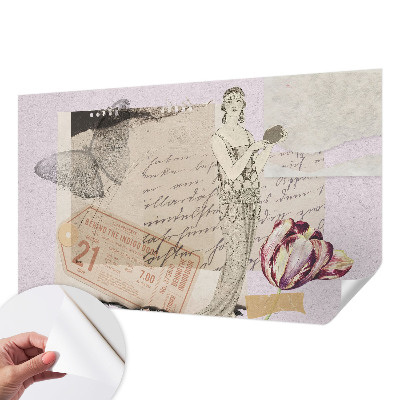 Fototapet barn Nostalgisk collage