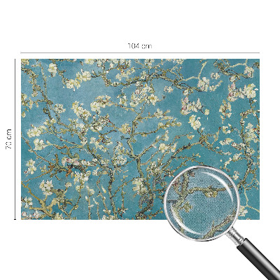 Peel and stick fototapet med blommande grenar