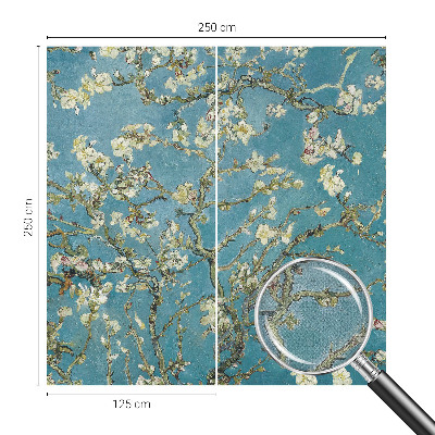 Peel and stick fototapet med blommande grenar