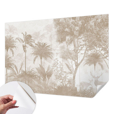 Självhäftande fotovägg med motiv av ett tropiskt landskap