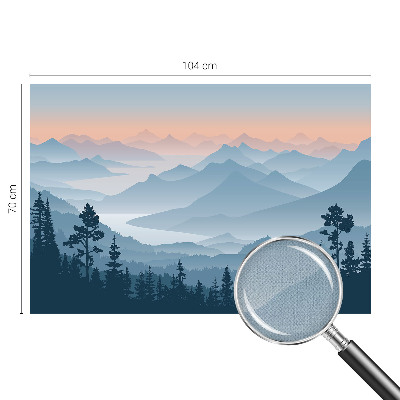 Fototapet för barn Bergspanorama