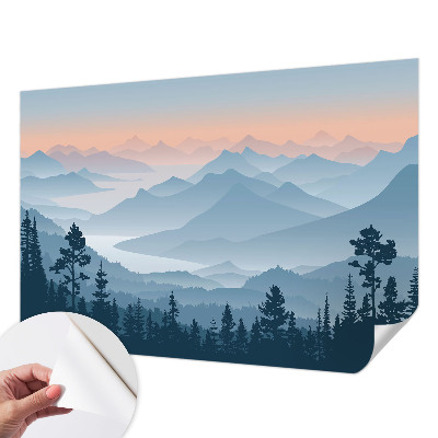 Fototapet för barn Bergspanorama