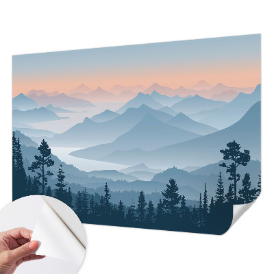 Fototapet för barn Bergspanorama