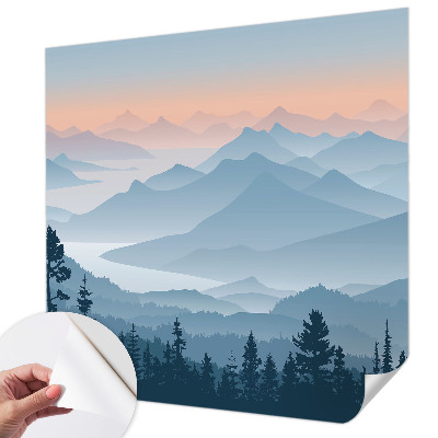 Fototapet för barn Bergspanorama