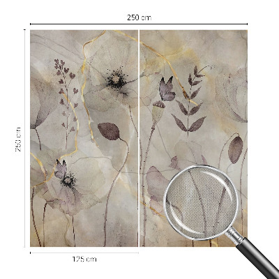 Fototapet barn Ömtåliga blommor