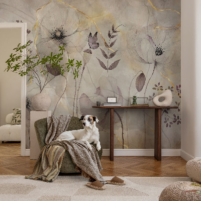 Fototapet barn Ömtåliga blommor