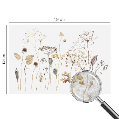 Självhäftande fototapet med motiv av vildblommor