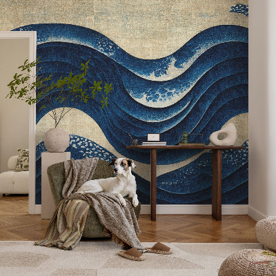 Fototapet barn med motiv av oceaniska former