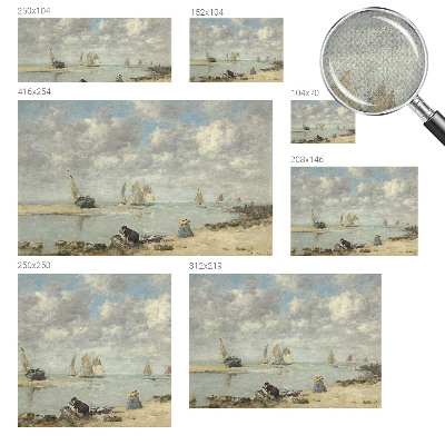 Självhäftande fotovägg med motiv av ett havslandskap