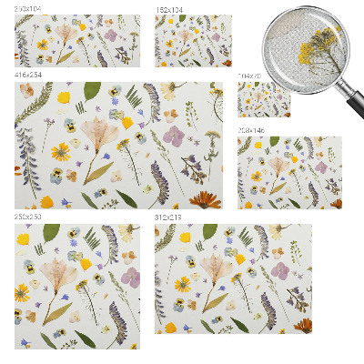 3D fototapet med motiv av vårblommor