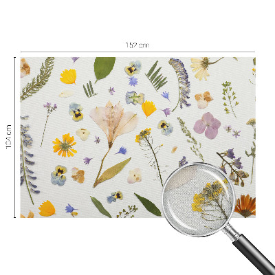 3D fototapet med motiv av vårblommor