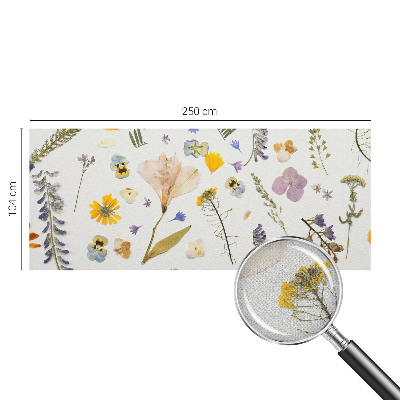 3D fototapet med motiv av vårblommor