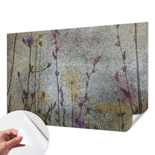 Peel and stick fototapet med motiv av vildblommor