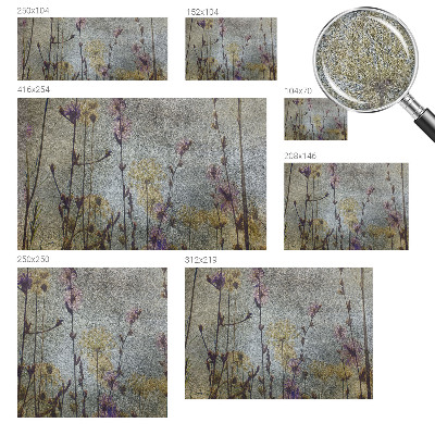 Peel and stick fototapet med motiv av vildblommor